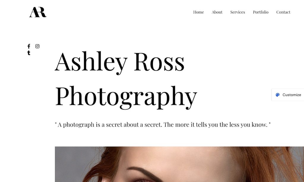astra photography wordpress theme