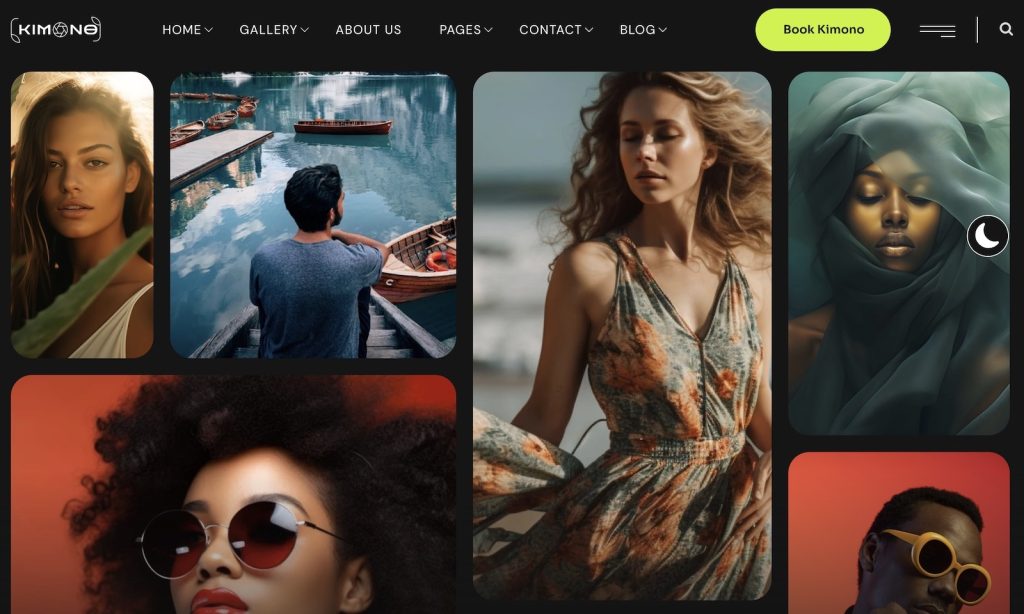 kimono photography wordpress theme