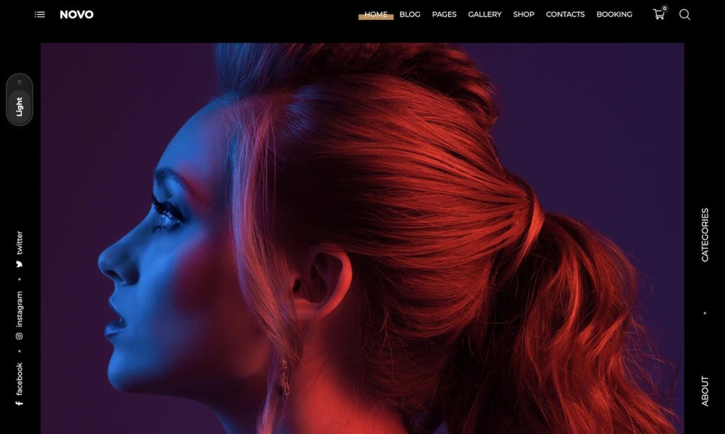 novo photography wordpress theme