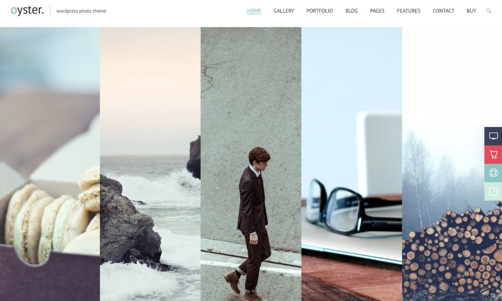oyster photography wordpress theme