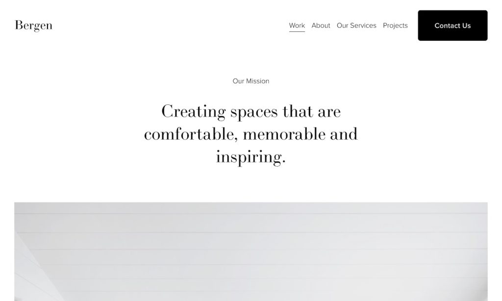 bergen gallery website template