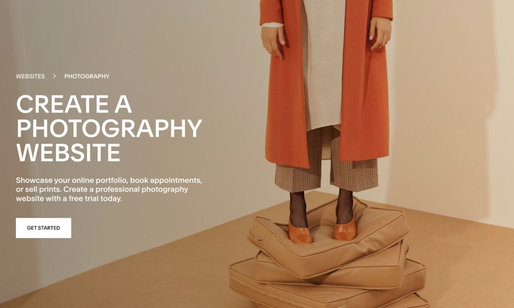 how to create a photography website