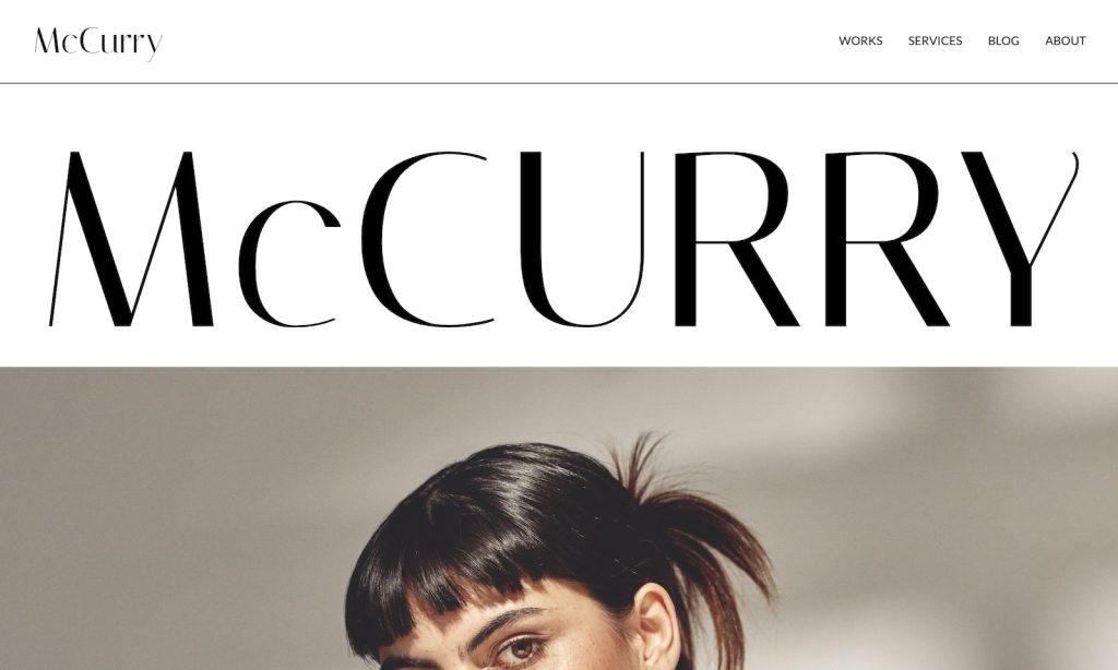 mccurry gallery website template