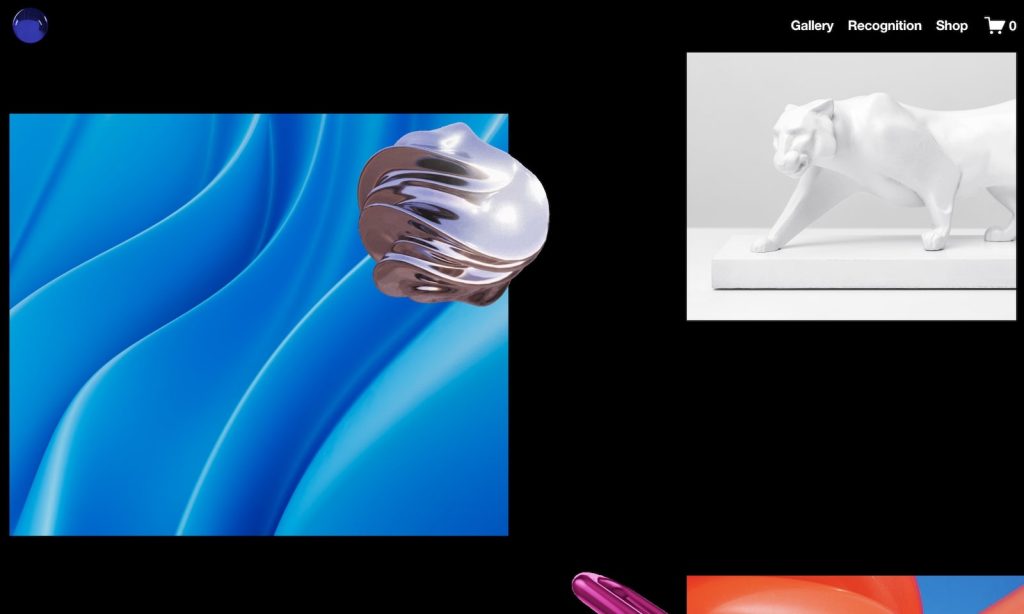 reflect gallery website template