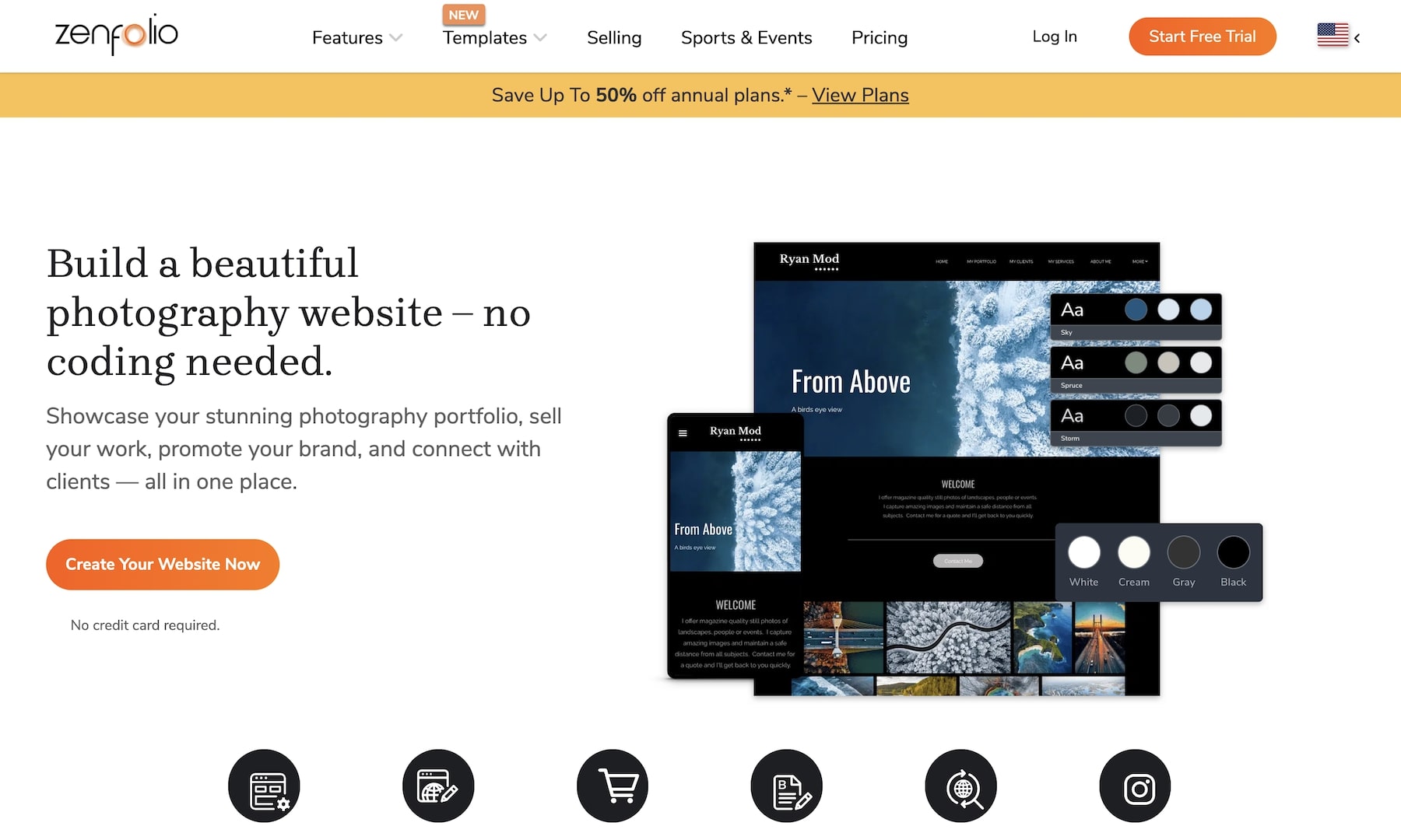 zenfolio builder specialized for client proofing and sales
