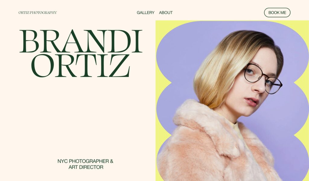 Gallery website template example