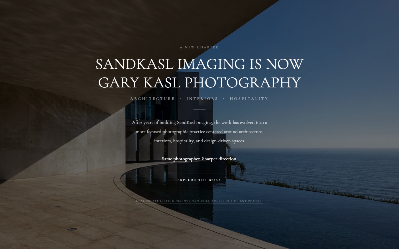 Gary Kasl real estate photography website homepage