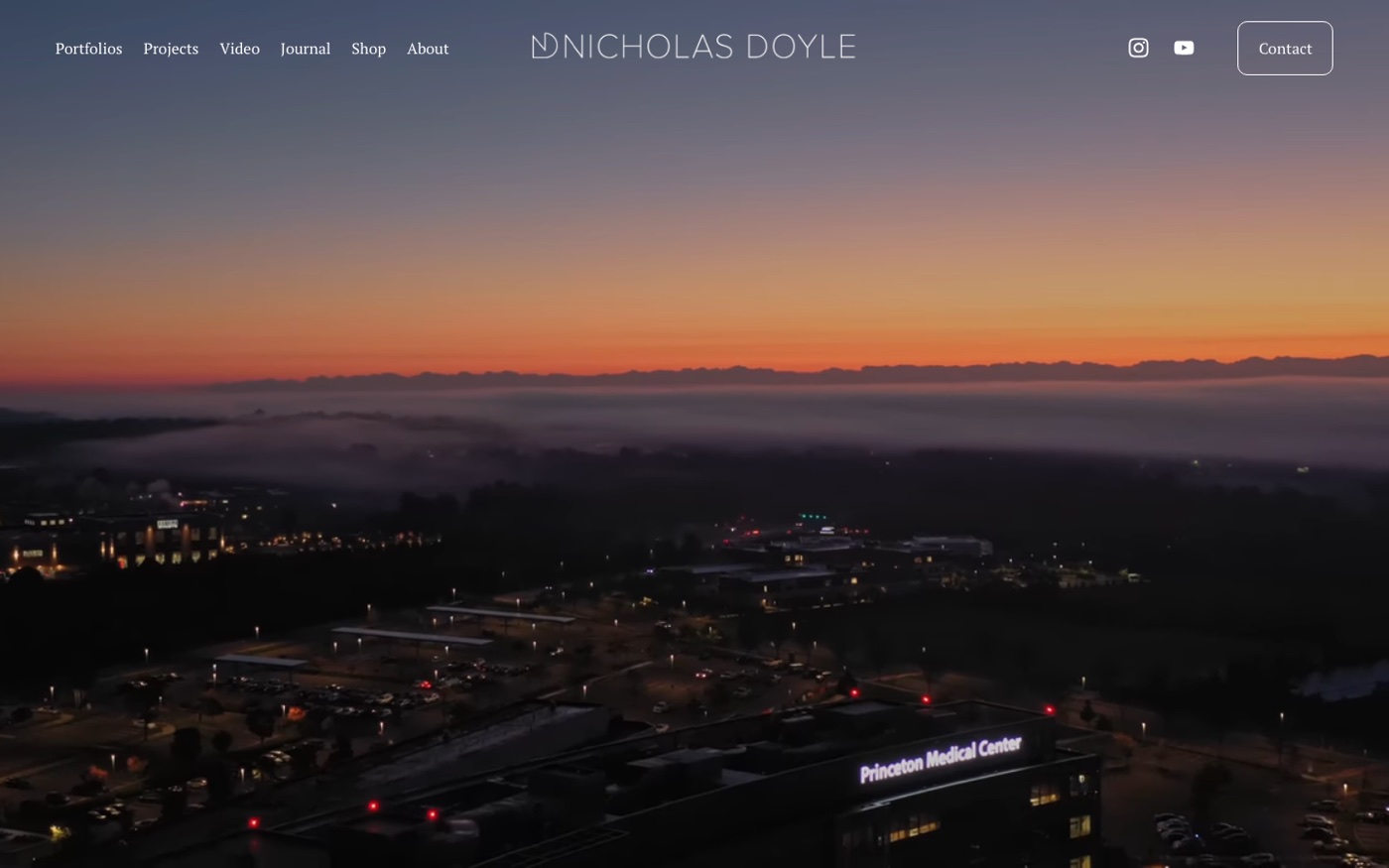 Nicholas Doyle real estate photography website homepage