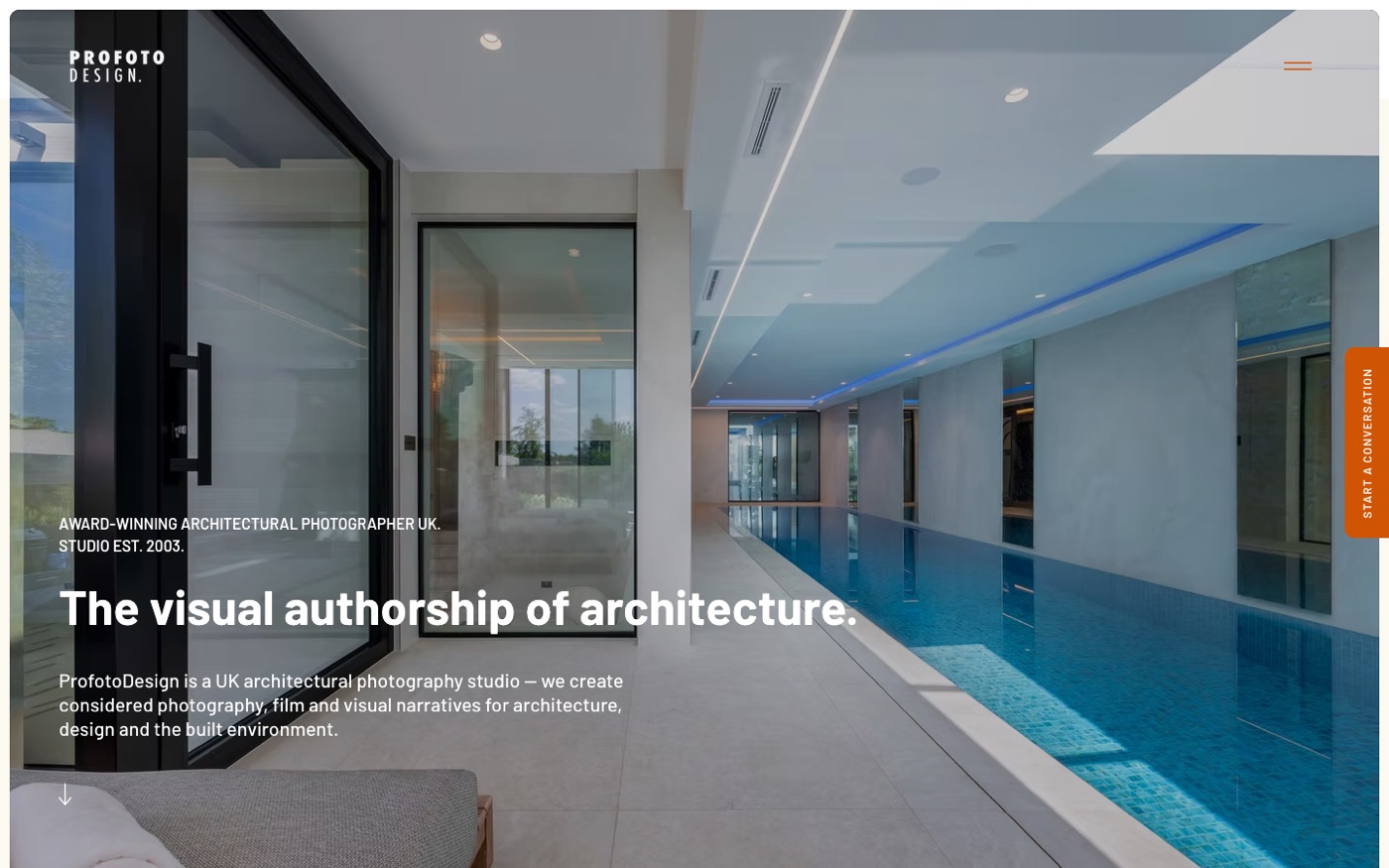 ProfotoDesign real estate photography website homepage